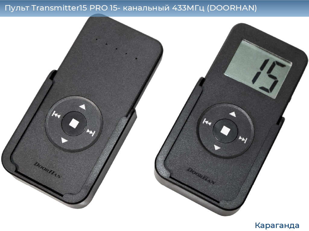 Пульт Transmitter15 PRO 15- канальный 433МГц (DOORHAN), karaganda.doorhan.ru