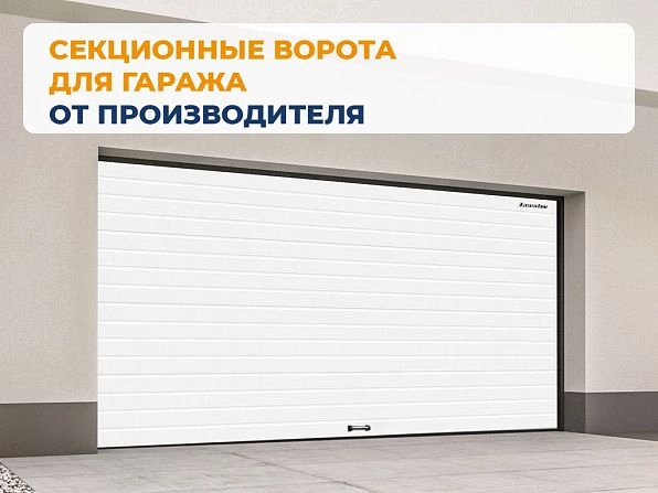 Секционные ворота 2500х2200 мм белые DoorHan RSD02, karaganda.doorhan.ru